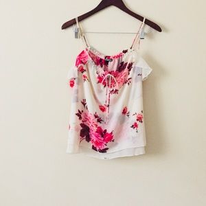 Express floral strappy top